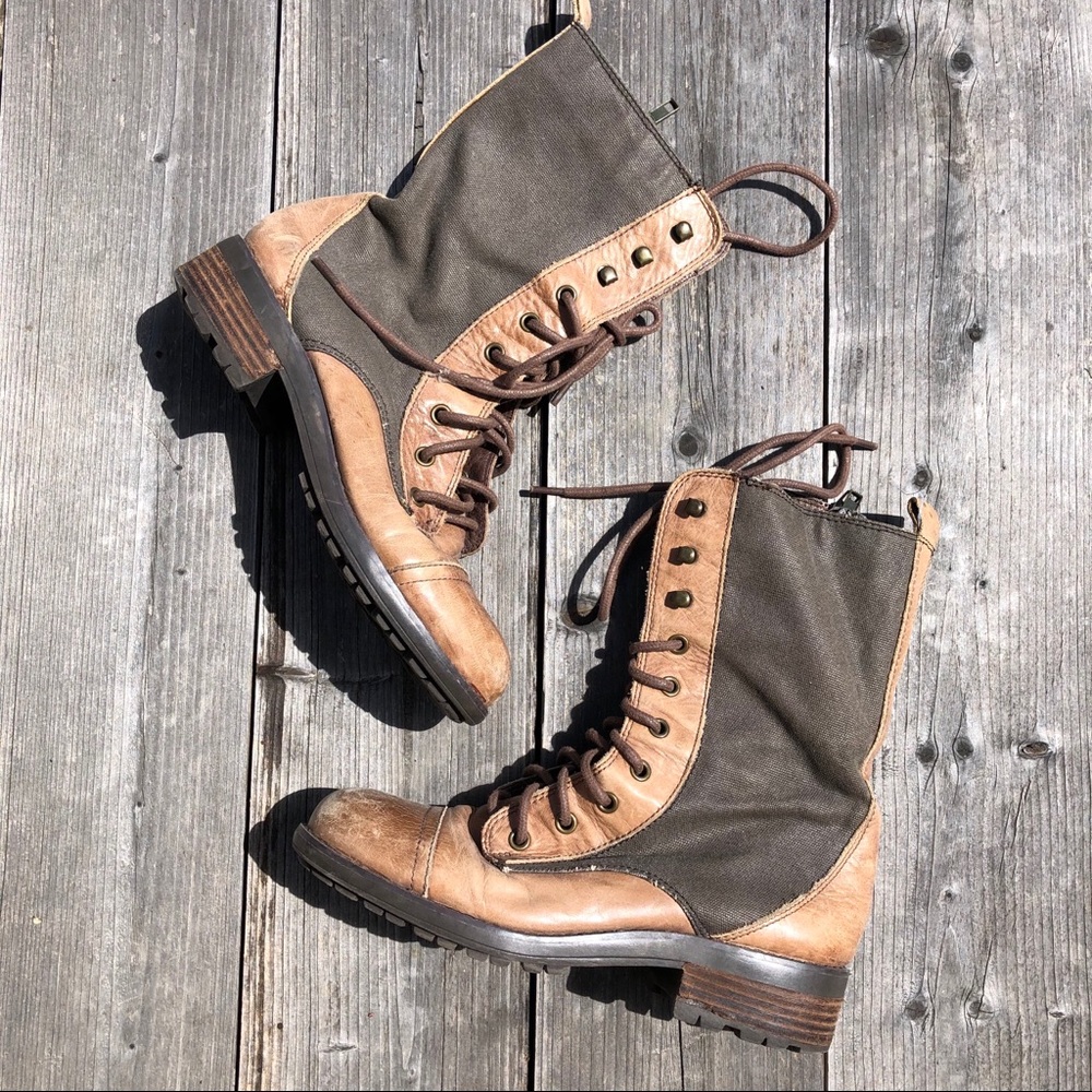 Steve Madden Combat Boots Lace Up